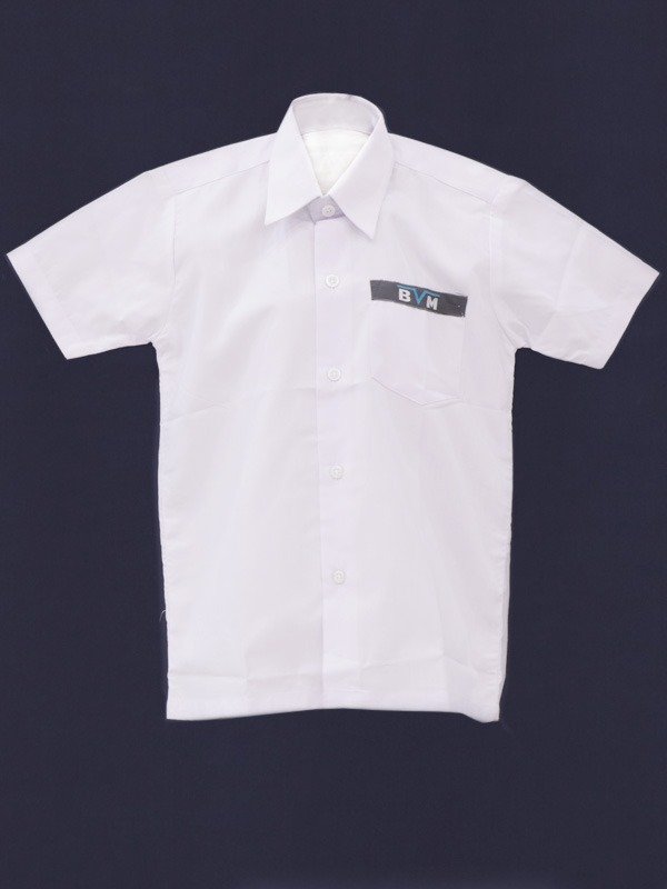 White Half Sleeves Shirt For STD XIth to XIIth